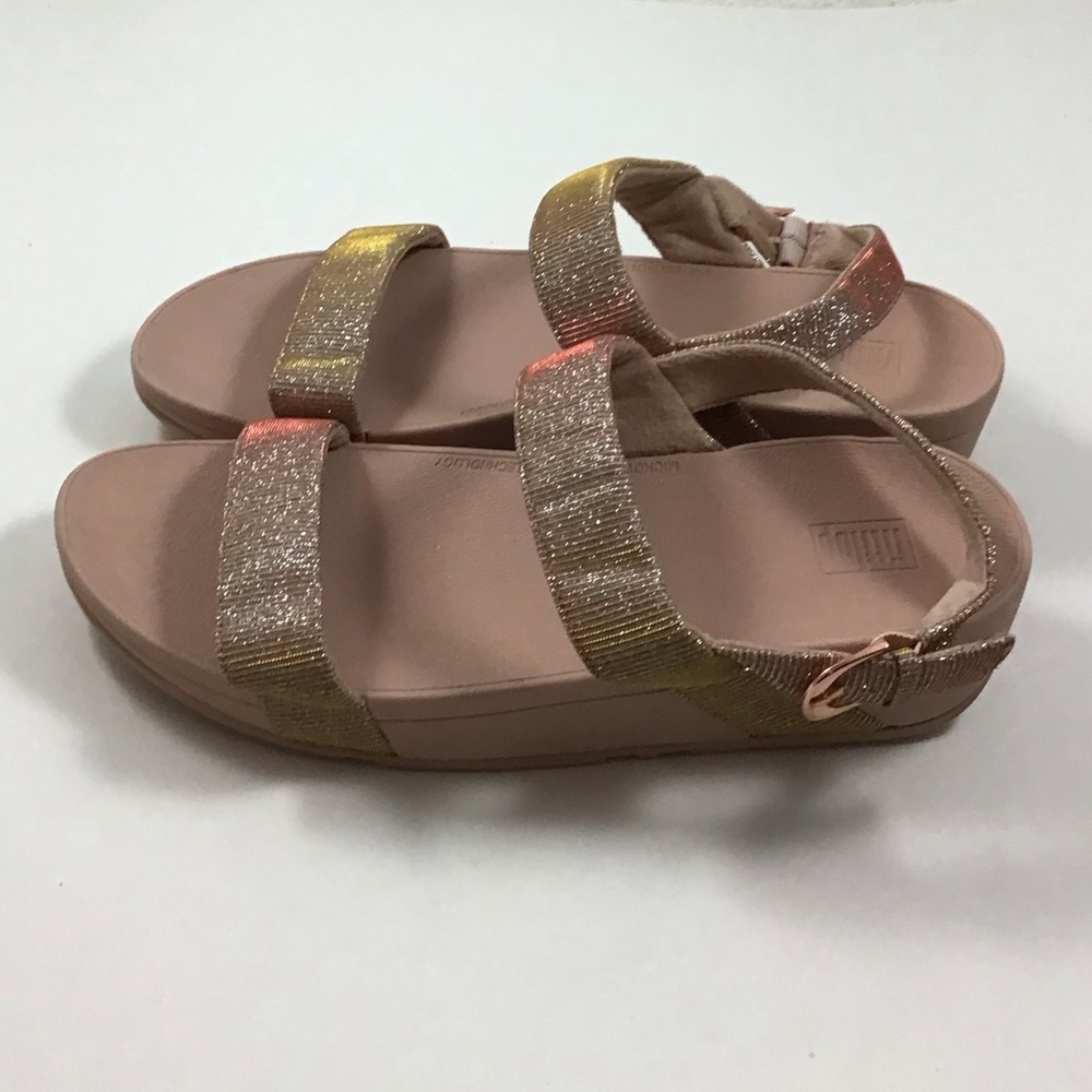 New Fitflop Lottie Glitzy Rose Size 10 Sandals